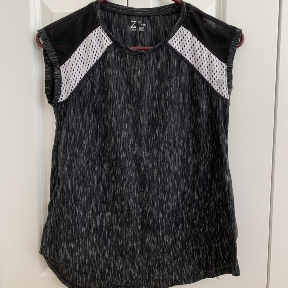 Zella Girls Mesh Workout Top